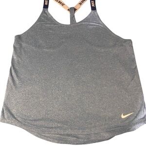 Nike Women's Heathered Blue Tank Top